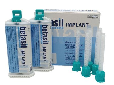 Betasil Vario Implant (2x50мл) Müller-Omicron А-силікон для відбитків на імплантатах 82509 фото