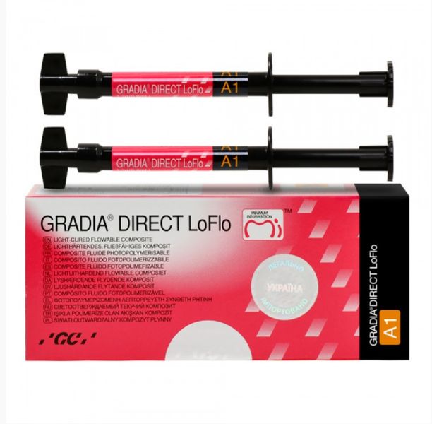 Gradia Direct LoFlo А1 (2х1,3г) GC мікрогібрид високої текучості 008142 фото