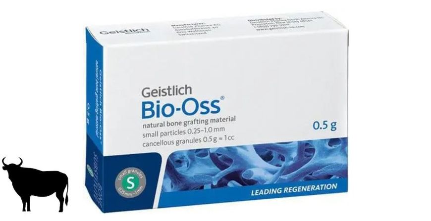 Bio-Oss Spongiosa 0.5г (S 0.25-1 мм) Geistlich кісткові гранули 500079 фото