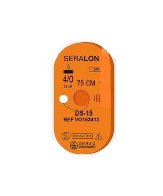 Seralon VO 153414 Serag Wiessner поліамід (4/0-75см-DS 18 мм) 10 шт. VO153414 фото