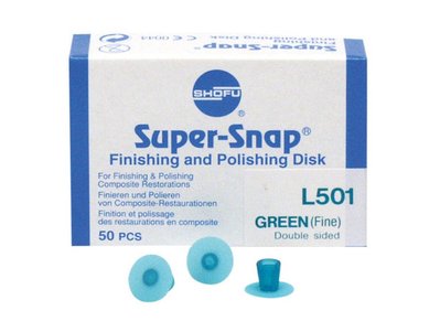 Super-Snap L501 Shofu (50 шт) фінішний двосторонній широкий диск дрібне зерно L501 фото