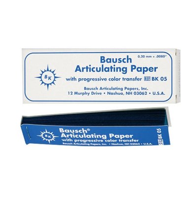 Articulating Paper ВК05 200µm (300 листків блокнотом) Bausch артикуляційний папір BK05 фото