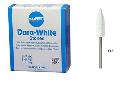 Shofu Dura-White FL3 (12 штук) шліфувальні камені для композитів і кераміки CA-0224 фото