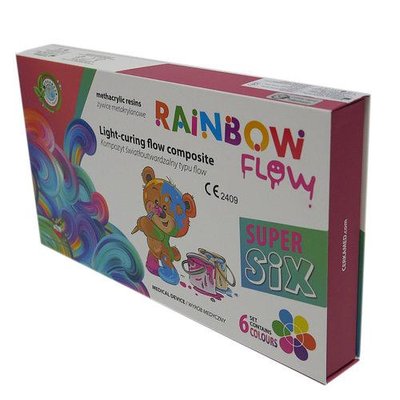 Rainbow Flow Cerkamed (набір 6х1г) кольоровий композит 98201 фото