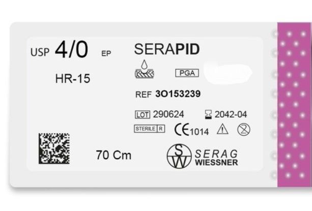 Serapid 3O 153239 мультифіламент (4/0-70 см-HR-15мм) 10 шт. Serag Wissner 3O153239 фото