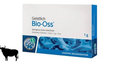 Bio-Oss Spongiosa 1г (S 0.25-1 мм) Geistlich кісткові гранули 500302 фото