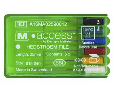 H-File m-access (015-040 RA25мм) Dentsply Sirona ендо-файл для розширення каналу A16MA02590012 фото