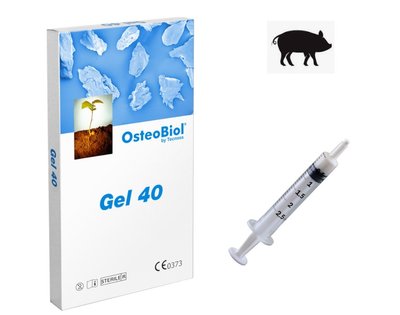 Gel 40 (0.5сc) OsteoBiol кортикально-губчаста колагенована суміш 05GEL40S фото