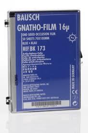 Gnatho-Film ВК173 16µm (50 листів 70х100мм одностороння) Bausch оклюзійна плівка BK173 фото