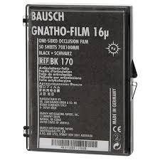 Gnatho-Film ВК170 16µm (50 листів 70х100мм одностороння) Bausch оклюзійна плівка BK170 фото