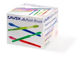 Cavex Rush Brush (100шт) одноразові просочені зубні щітки HA090 фото