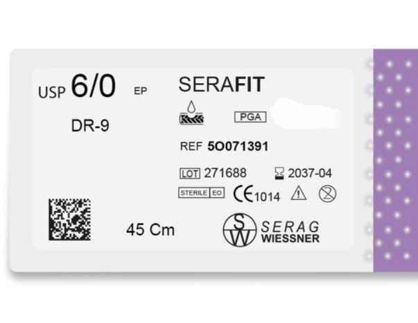 Serafit 5O071391 мультифіламент (6/0-45см-HS-9мм) 10 шт. Serag Wiessner 5O071391 фото