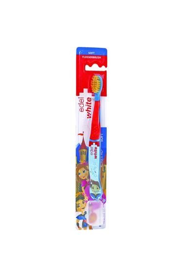 Зубна щітка для дітей 1+ Konex Kids Edel&White (синя) 100-110 фото