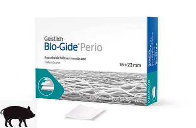 Bio-Gide Perio (16x22 мм) Geistlich колагенова мембрана 500136 фото