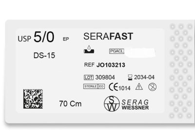 Serafast JO 103213 Serag Wiessner PGA монофіламент (5/0-70см-DS-15мм) 10 шт. JO103213 фото
