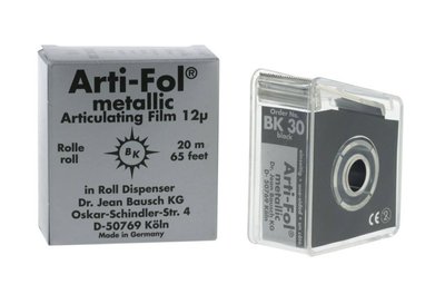 Arti-Fol metallic Shimstock ВК30 12µm (20м х22мм одностороння) Bausch  фольга BK30 фото