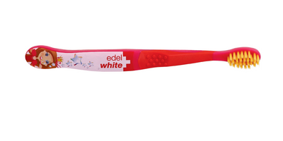 Зубна щітка для дітей 1+ Konex Kids Edel&White (червона) 100-109 фото